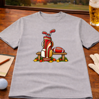 Seasons Change - Red & Gold Golf T-Shirt