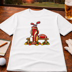 Seasons Change - Red & Gold Golf T-Shirt