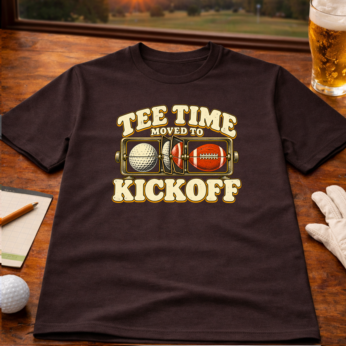 Tee Time to Kickoff Golf T-Shirt