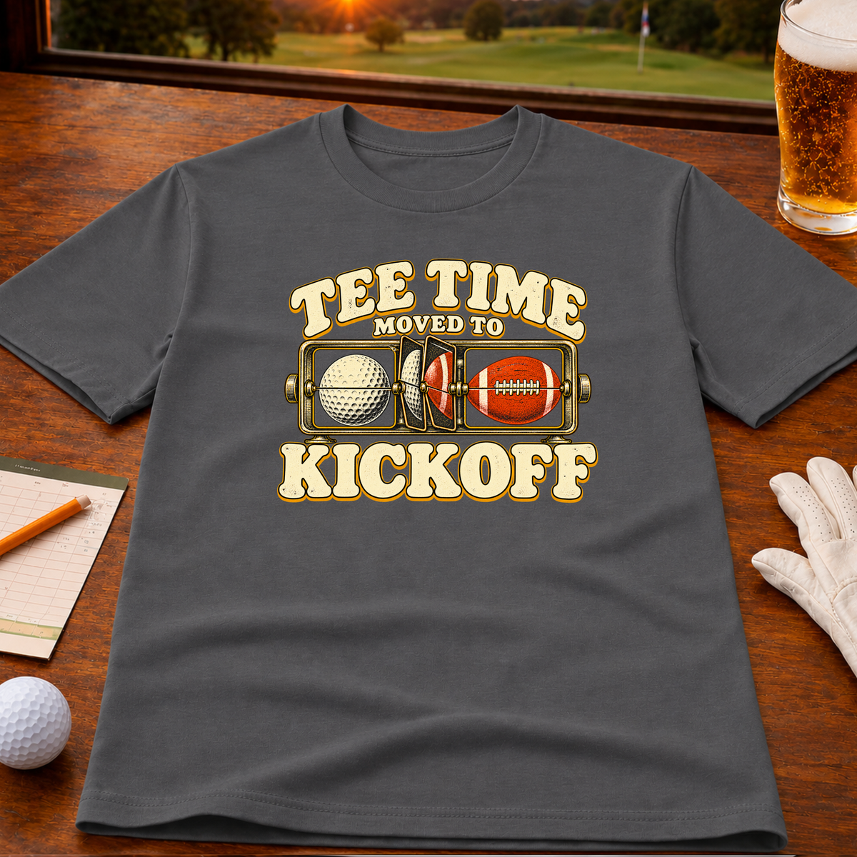 Tee Time to Kickoff Golf T-Shirt