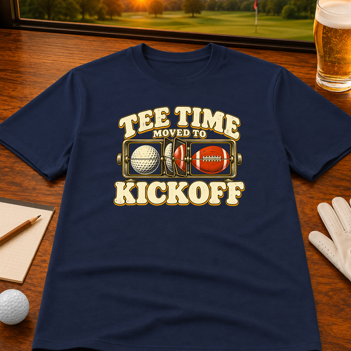 Tee Time to Kickoff Golf T-Shirt