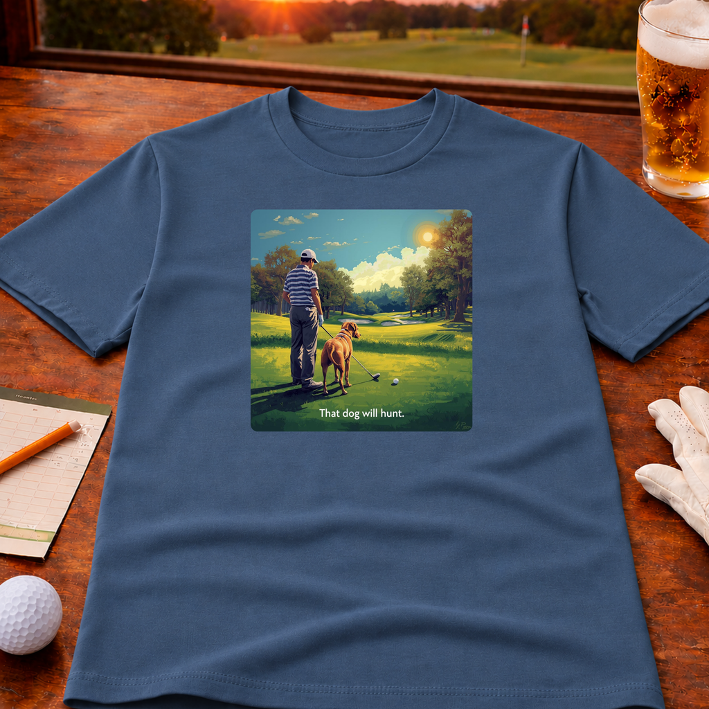 That Dog Will Hunt Golf T-Shirt