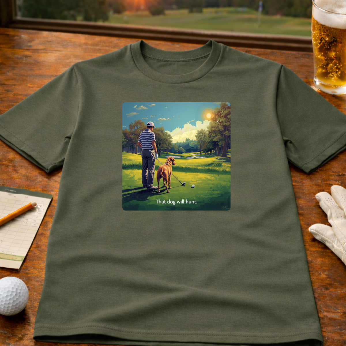 That Dog Will Hunt Golf T-Shirt