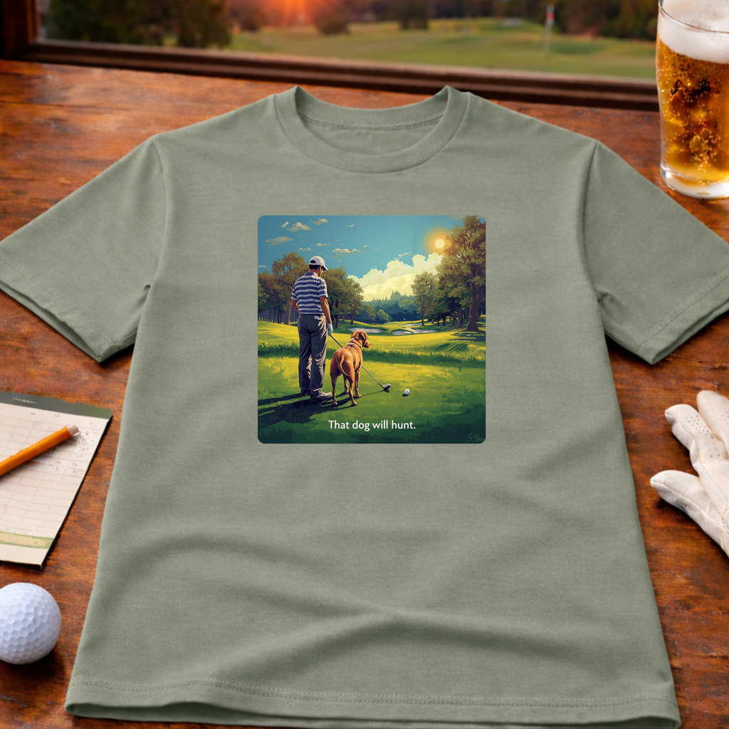That Dog Will Hunt Golf T-Shirt