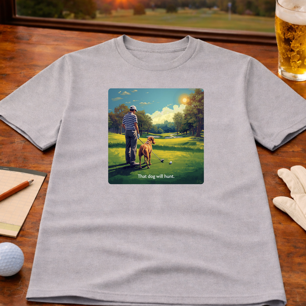 That Dog Will Hunt Golf T-Shirt
