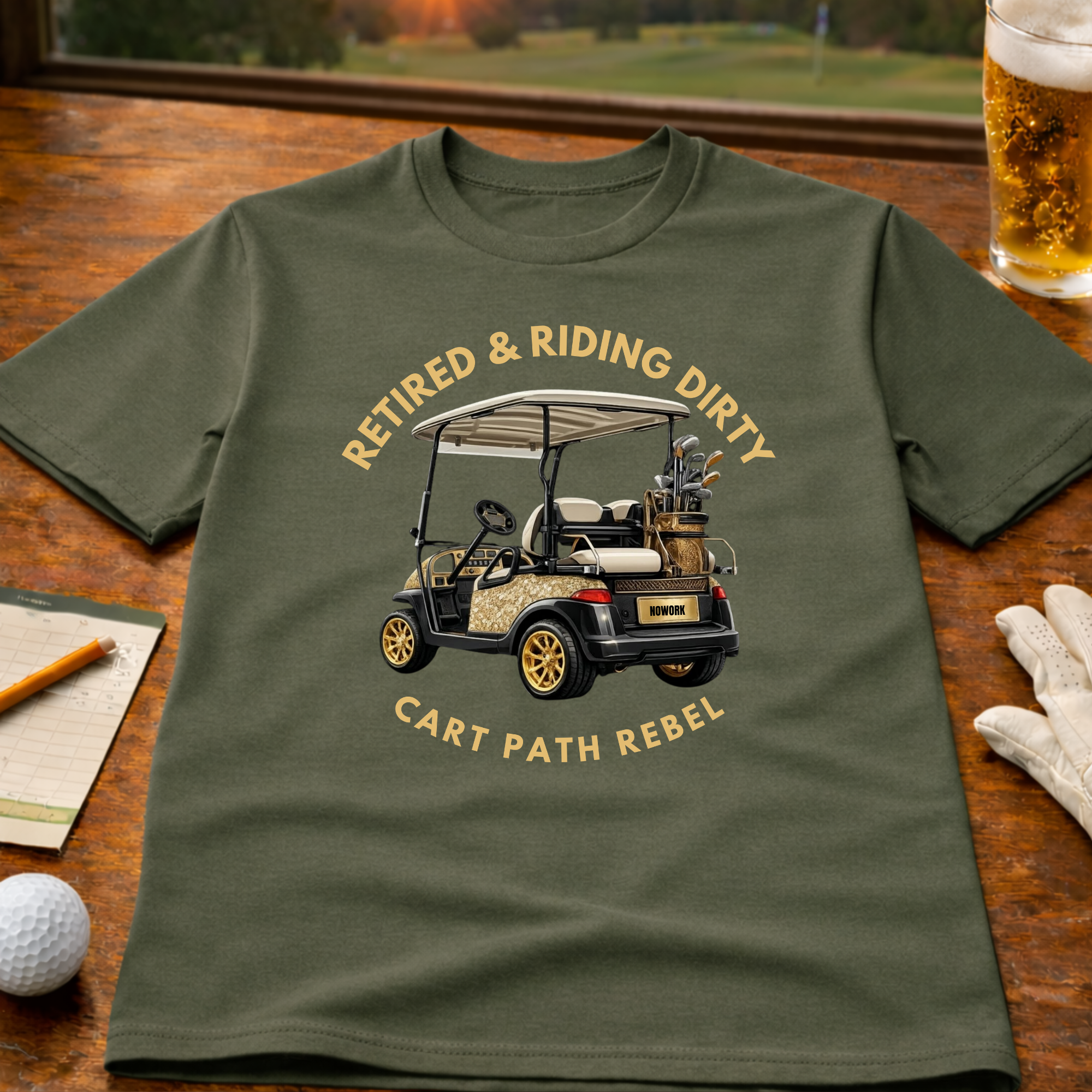 RETIRED & RIDING DIRTY - T-Shirt